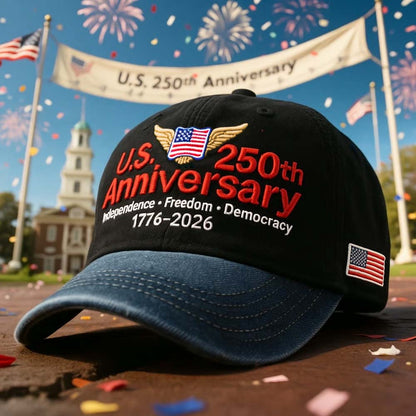 🔥🔥🔥U.S. 250th  Anniversary Retro Washed Cap