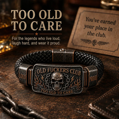 ☠️ Old Fuckers Club | Wild Freedom 2026 Limited Edition Skull Bracelet