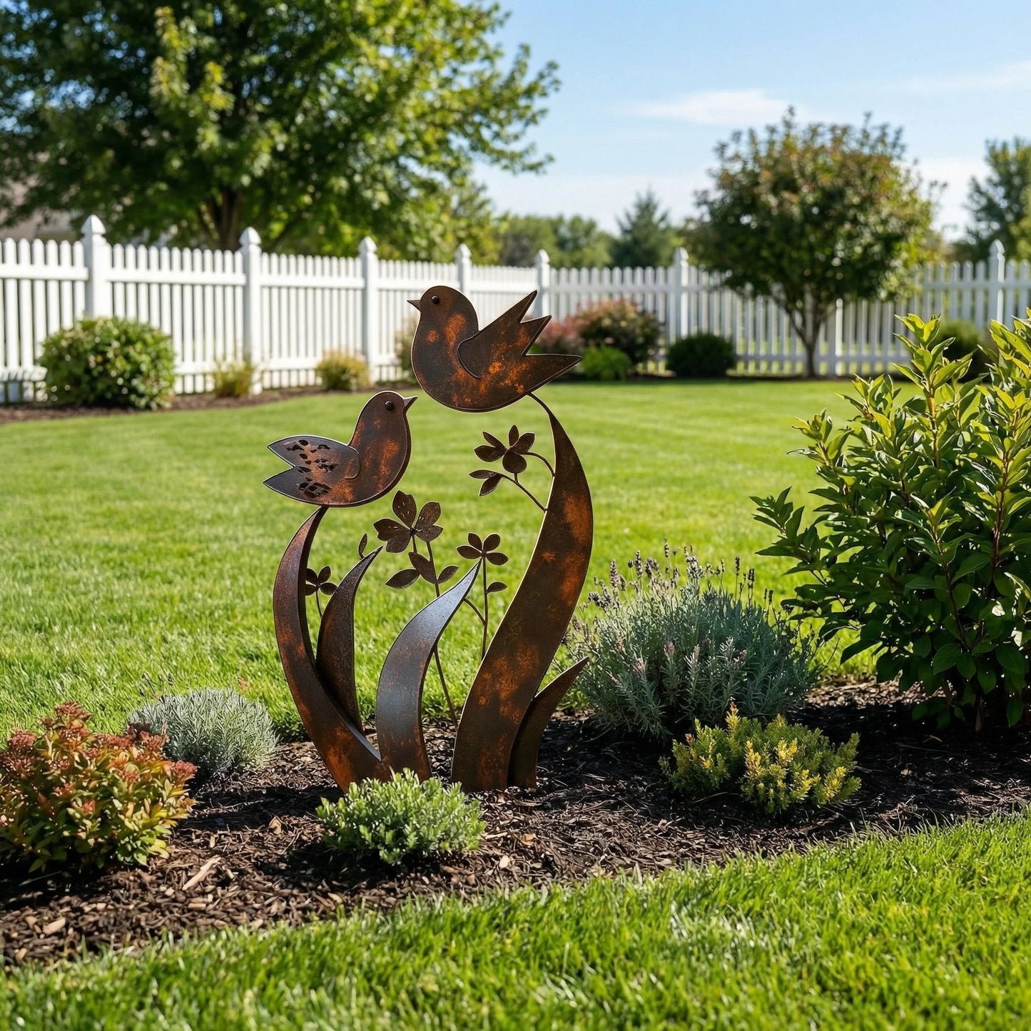 🦋🦋2026 Mother's Day Gifts 50% Off--💖🎁Bird & Wildflower Metal Garden Stake