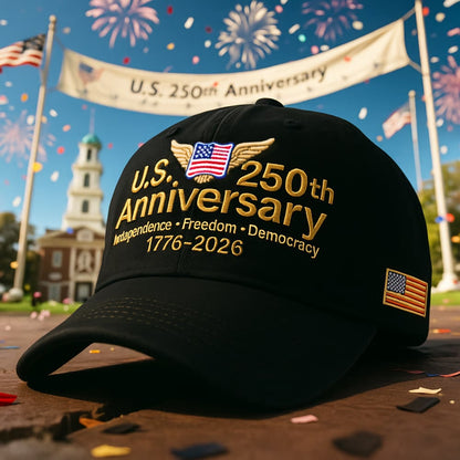 🔥🔥🔥U.S. 250th  Anniversary Retro Washed Cap